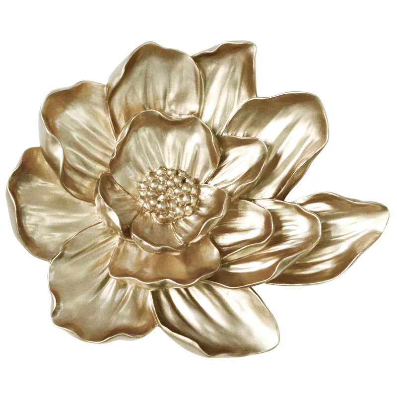 3D стерео каучук лотос рыба цветы ремесла украшение Европейский гостиная