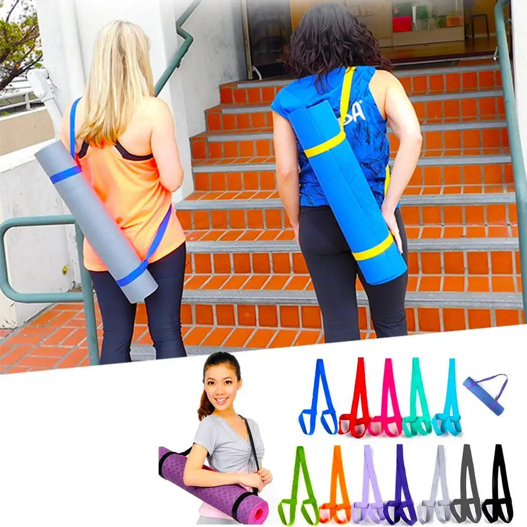 Коврик для йоги Эластичный регулируемый Перевозчик плечевой ремень йоги|Пояса