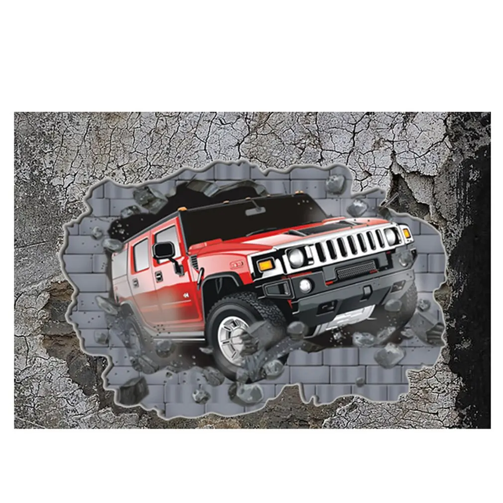 Removable Creative Home Improvement Decoration Stickers Imitation Three D Wall Wholesale Car Collision | Дом и сад
