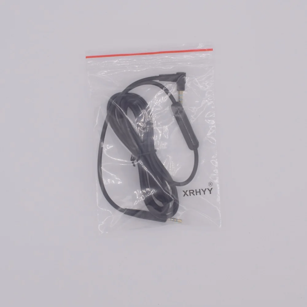 Черный Сменный аудиокабель для Bose QC25 25 наушники с встроенным микрофоном и