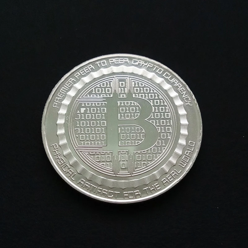 Биткойн коллекционное искусство памятная монета искусство коллекционный подарок Счастливый позолоченный металлический бит BTC Специальный домашний декор