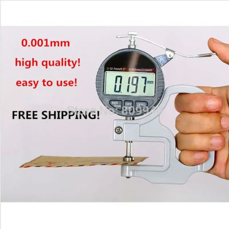 Цифровой микрометрический толщиномер измеритель толщины микрометр калибр