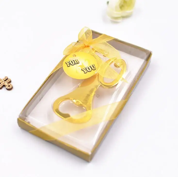 FREE SHIPPING(100pcs/lot)+Golden Wedding Souvenirs Digital 50 Bottle Opener 50th Birthday Anniversary Gift For Guest | Дом и сад
