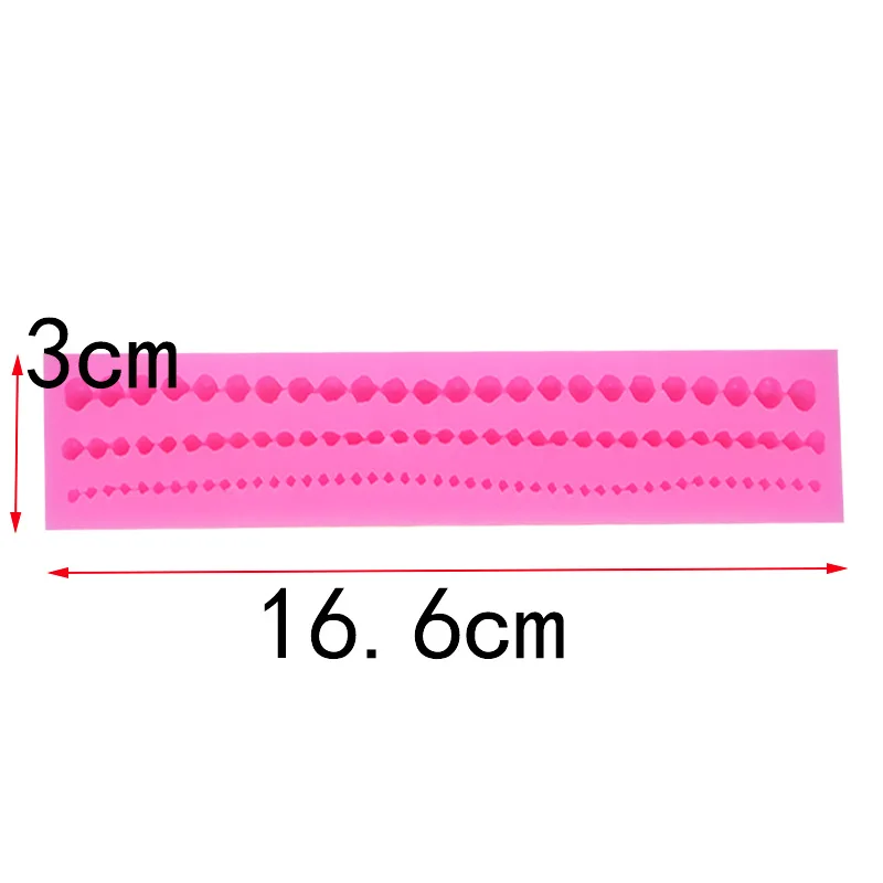 1 шт. форма для бисерной цепочки торта силиконовая жемчужная помадки