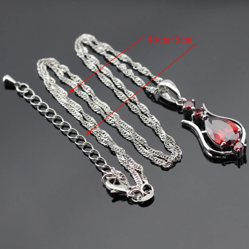 Женский комплект украшений WPAITKYS из длинных подвесок и сережек капель