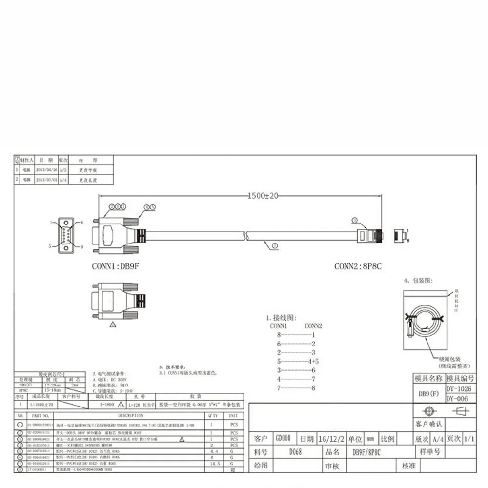 Синий 1 8 м DB 9Pin RS232 последовательный к RJ45 CAT5 Ethernet адаптер LAN консольный кабель 5