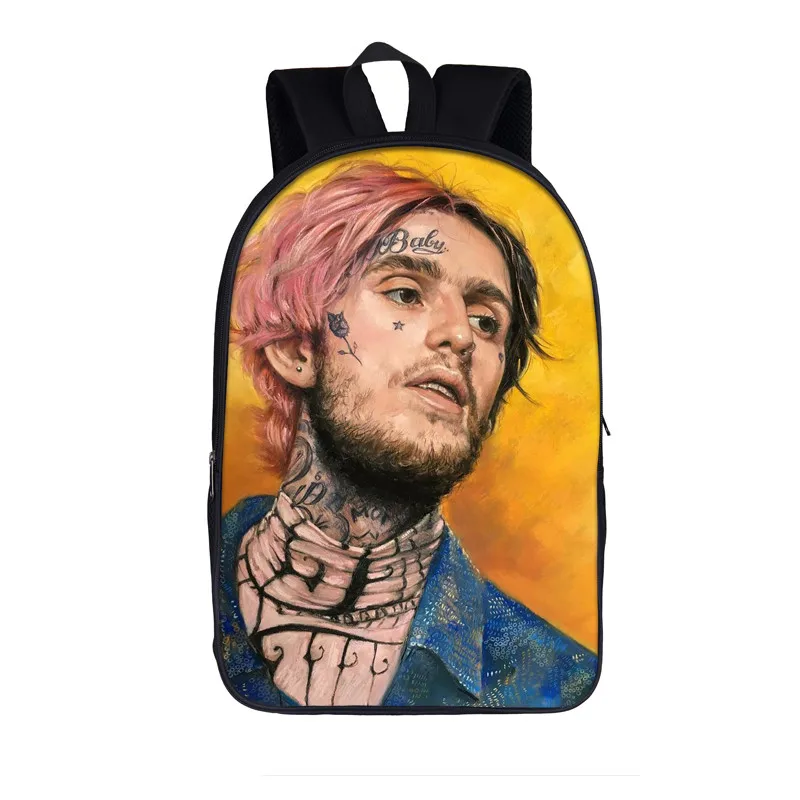 Рюкзак rapper Lil Peep/Xxxtentacion для женщин и мужчин, рюкзак в стиле хип-хоп, студенческие школьные сумки для подростков, для мальчиков и девочек, рюкзак - Цвет: 16xxx10