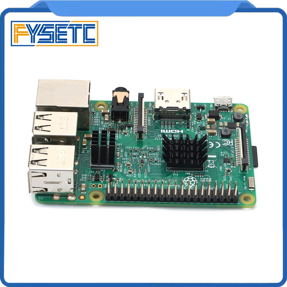 1 Набор/2 шт. радиаторы Raspberry Pi из алюминия и черного цвета с клейким