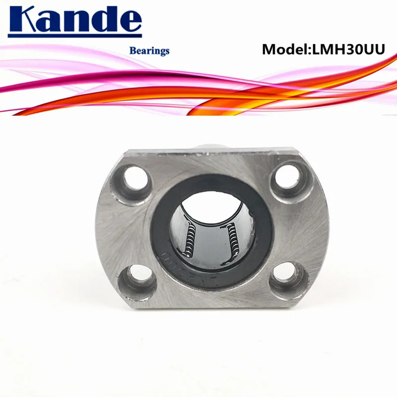 Kande Bearings LMH30UU LMH30 1pc/lot UU Oval Flange Linear Ball Bearing dr:30mm | Обустройство дома