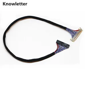 Стандартный ЖК-кабель 17-27 дюймов с пряжкой для карт LVDS ( 2 канала, 8 бит), 30-контактный FIX30pin, двойной 8-контактный кабель lvds, 40 см