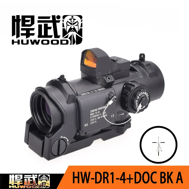 Holy warrior Tactical DR БЫСТРЫЙ съемный 1X-4X Регулируемый двойной ролевой красный точечный прицел страйкбольный прицел для охоты