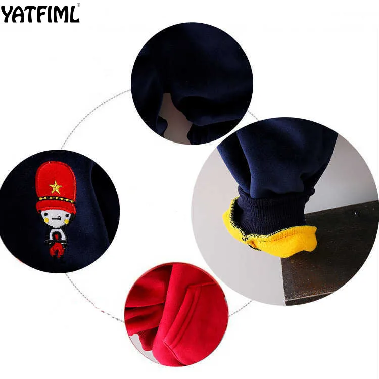 YATFIML зимние плотные повседневные спортивные костюмы для детей спортивные костюмы для мальчиков детские спортивные костюмы для девочек