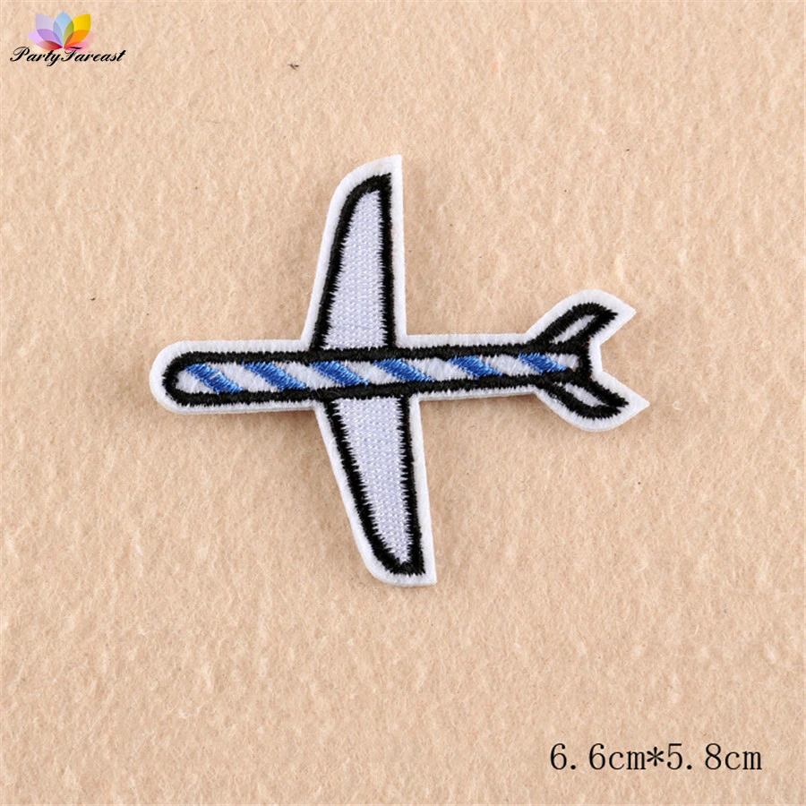 Pf ракетно мультфильм вышитые патчи diy швейные дети аппликация патч для одежды