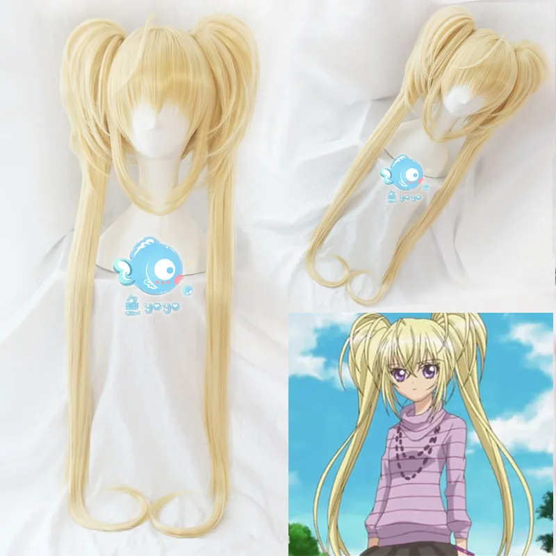 Аниме Shugo Chara! Вечерние! Длинный синтетический парик Tsukiyomi Utau для косплея с