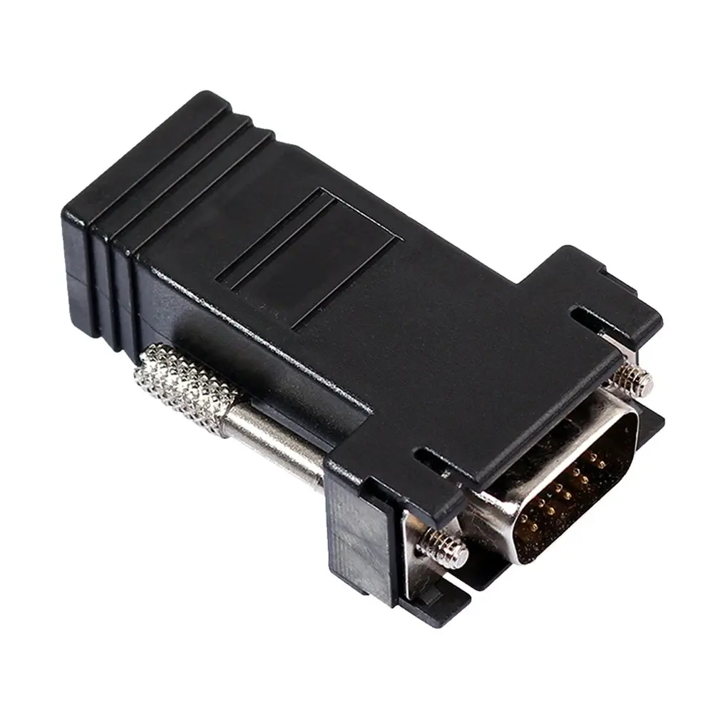2шт RJ45 к мини VGA удлинитель Шнур Мужской Женский к Lan Cat5 Cat5e RJ45 Ethernet адаптер для ПК ноутбука конвертер