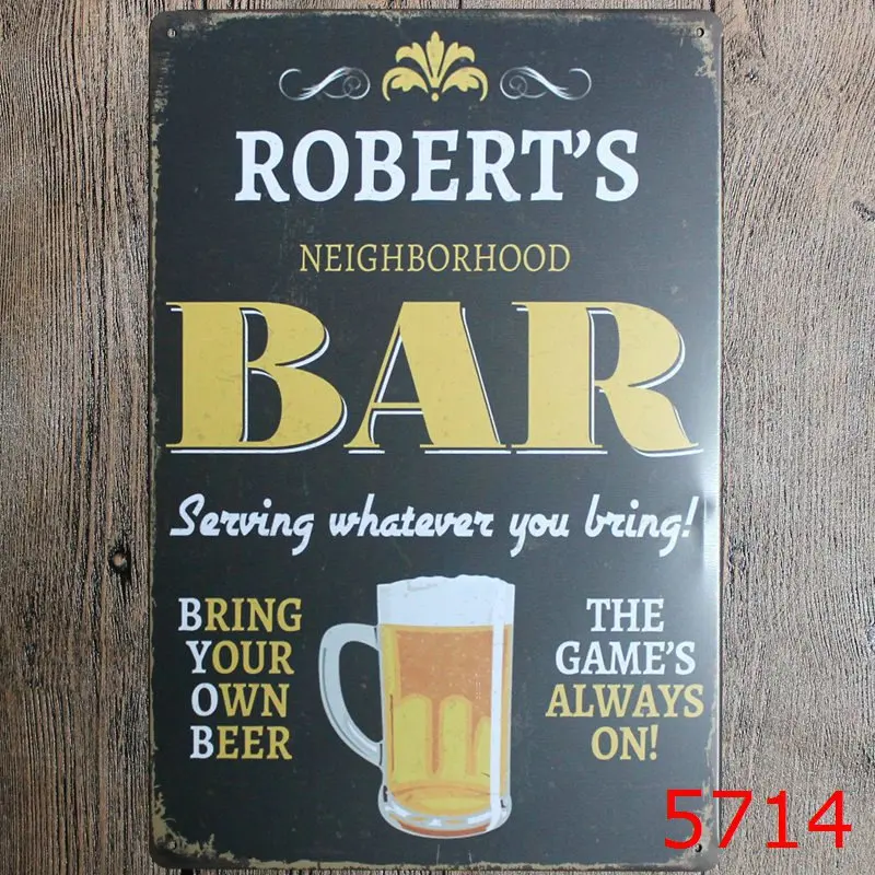 Бокал для бара паба клуба напитков пива оловянных вывесок винтажный домашний