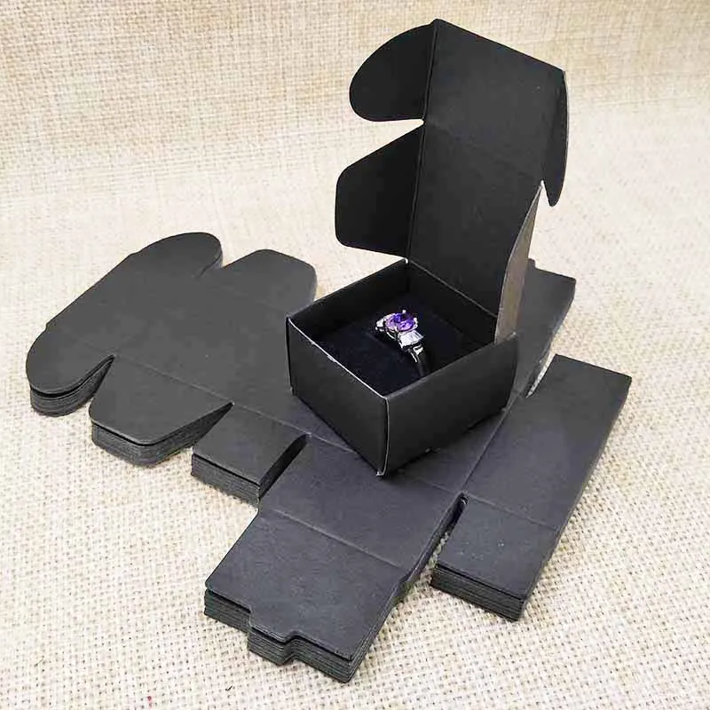 20 шт. коричневые/белые/черные картонные кольца стандартная коробка с черным