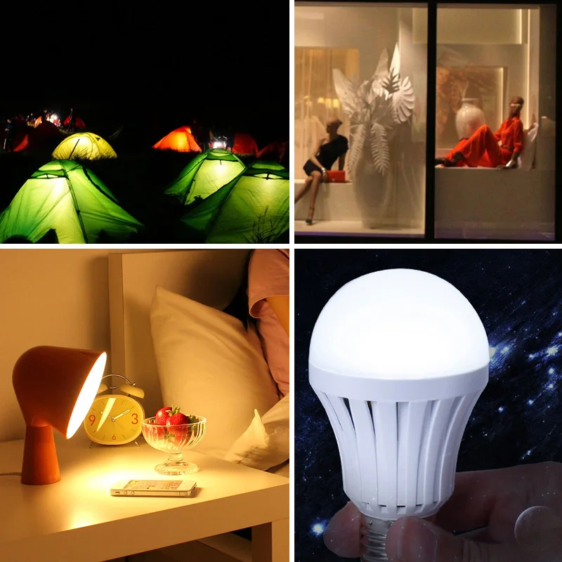 Светодиодный аварийный светильник с автоматической зарядкой 5 Вт 7 9 12 Холодный