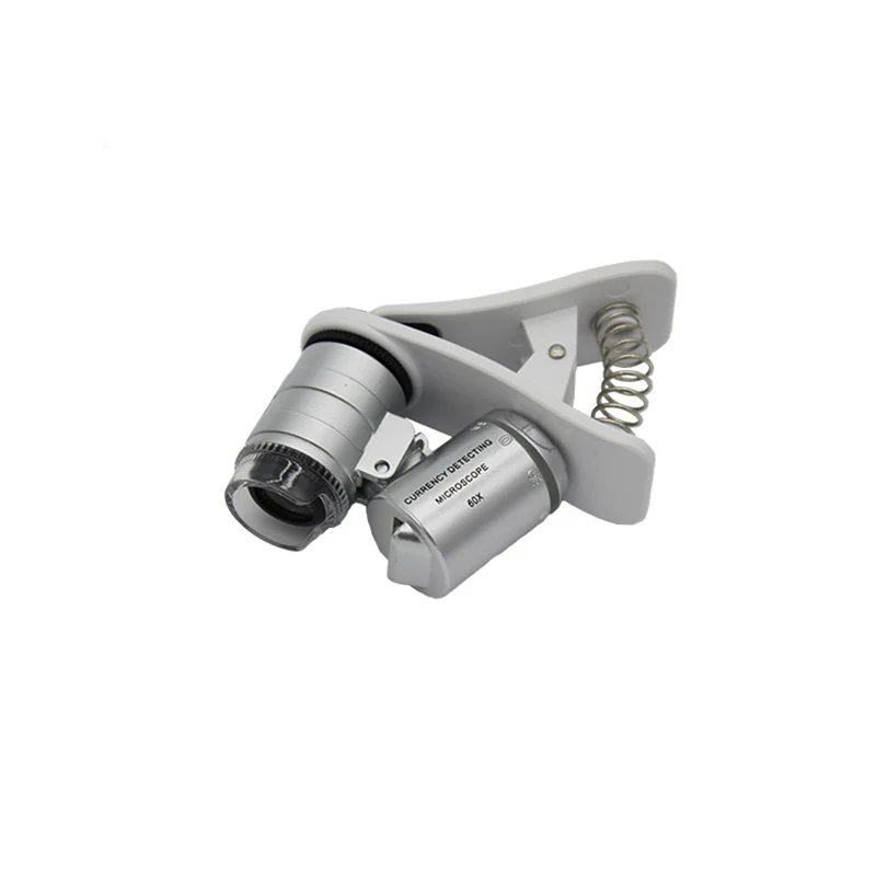 Универсальный мобильный телефон микроскоп макрообъектив 60X оптический зум Лупа