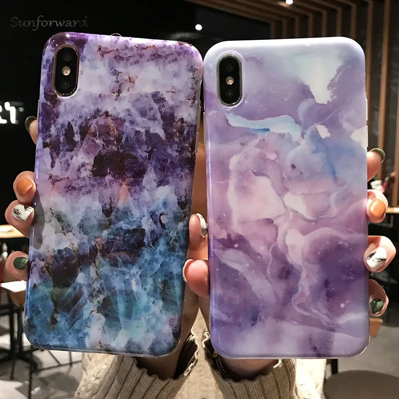 Мраморный чехол для iPhone X XR XS MAX силиконовые чехлы 6 S 7 8 Plus противоударный мягкий