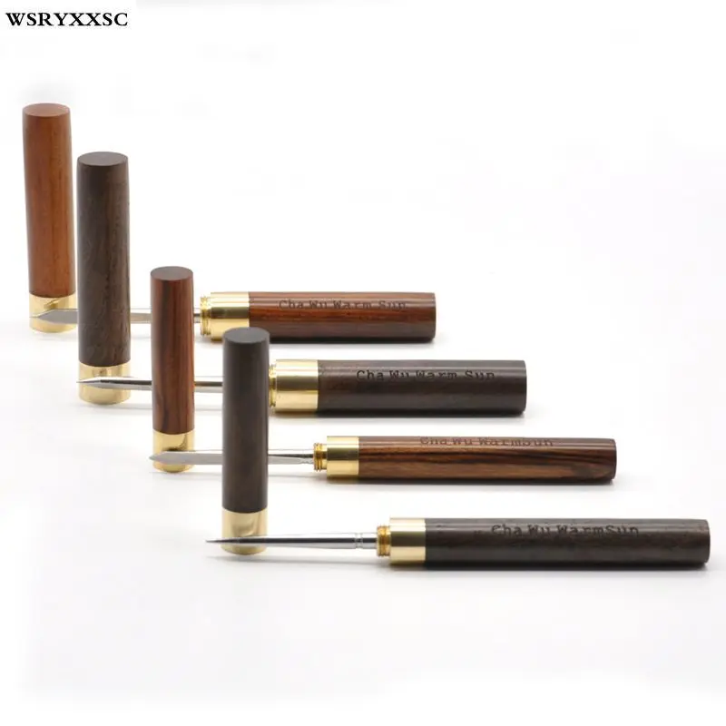 Пуэр нож для чайной церемонии 1 шт нержавеющая сталь и сандаловое дерево форма