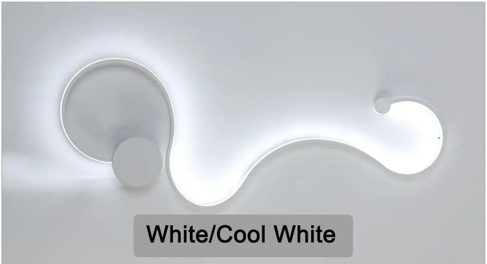White color Type C Минималистичный современный светодиодный настенный светильник светодиодный бра настенный светильник для дома спальни гостиной ванной комнаты коридора отеля Wandlamp светодиодный светильник - Цвет абажура: White color Type C