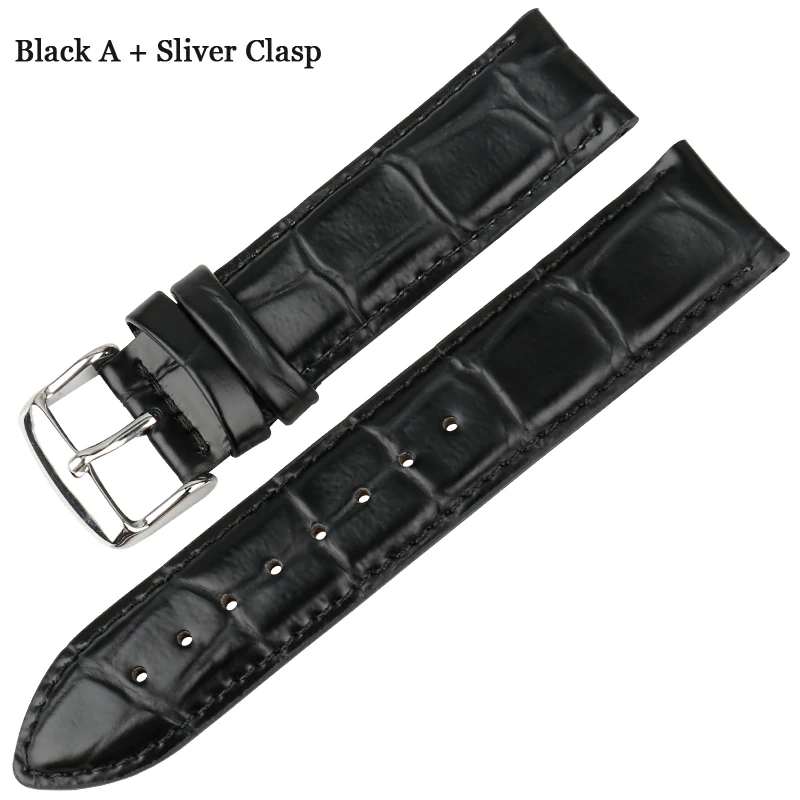 Black B Silver MAIKES, модные новые аксессуары для часов, простые белые ремешки для часов для мужчин или женщин, ремешок для часов для замены мужских Т-браслетов - Цвет ремешка: Black B Silver