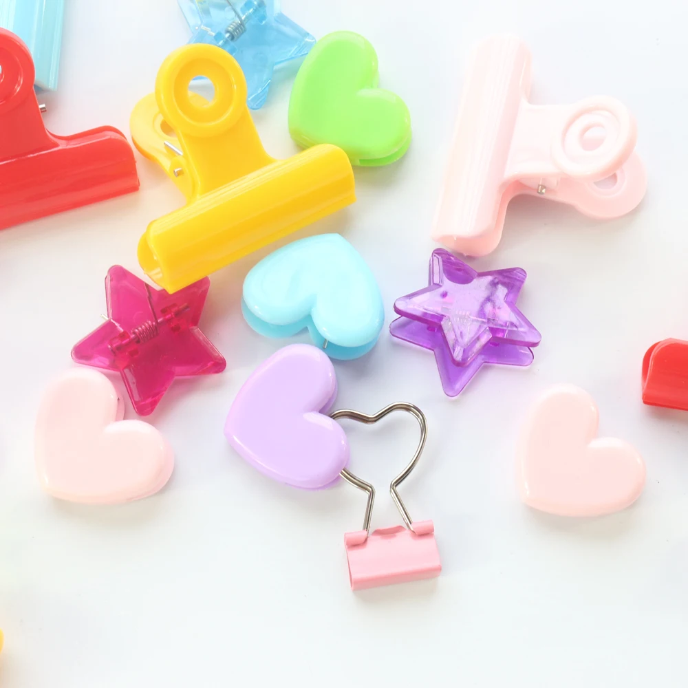 Domikee набор бумажных зажимов ярких радужных цветов для офиса школы канцелярские