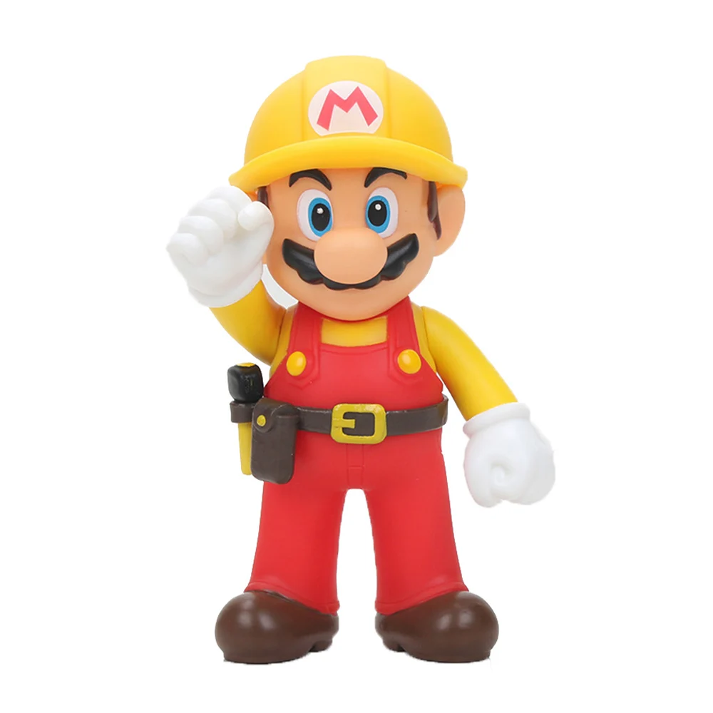 Firemen 2 8-15 см Фигурки "Супер Марио" игрушки Super Mario Bros Bowser Luigi Koopa Yoshi Mario Maker Odyssey ПВХ фигурка модель игрушки куклы - Цвет: Firemen 2