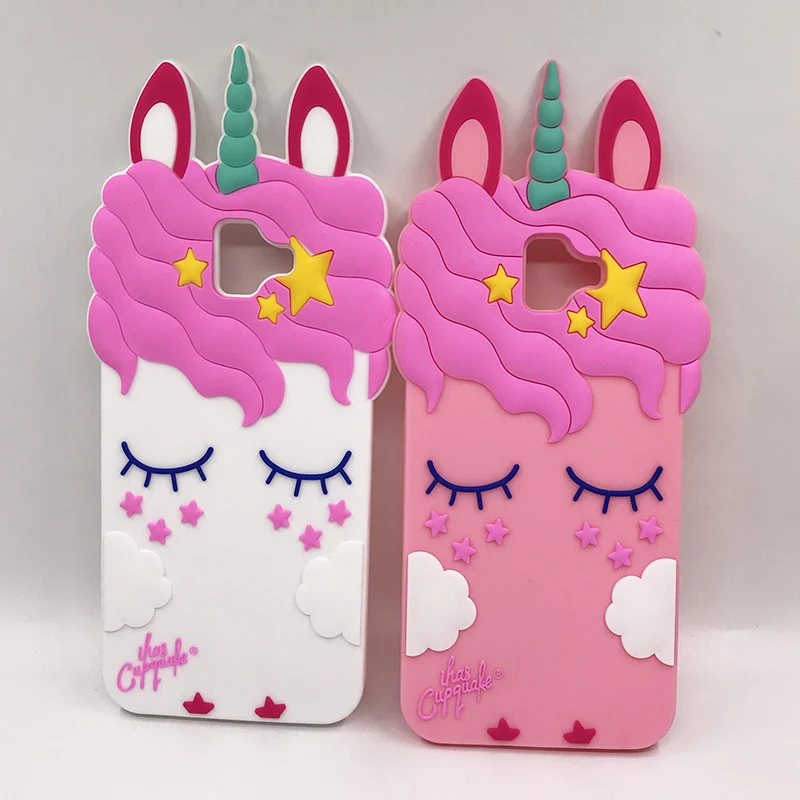 

For Samsung Galaxy J4 J6 Case Silicone 3D Cute Unicorn Soft Phone Cover For Samsung J400 J600 J4 Plus J6 Prime 2018 Case Cover