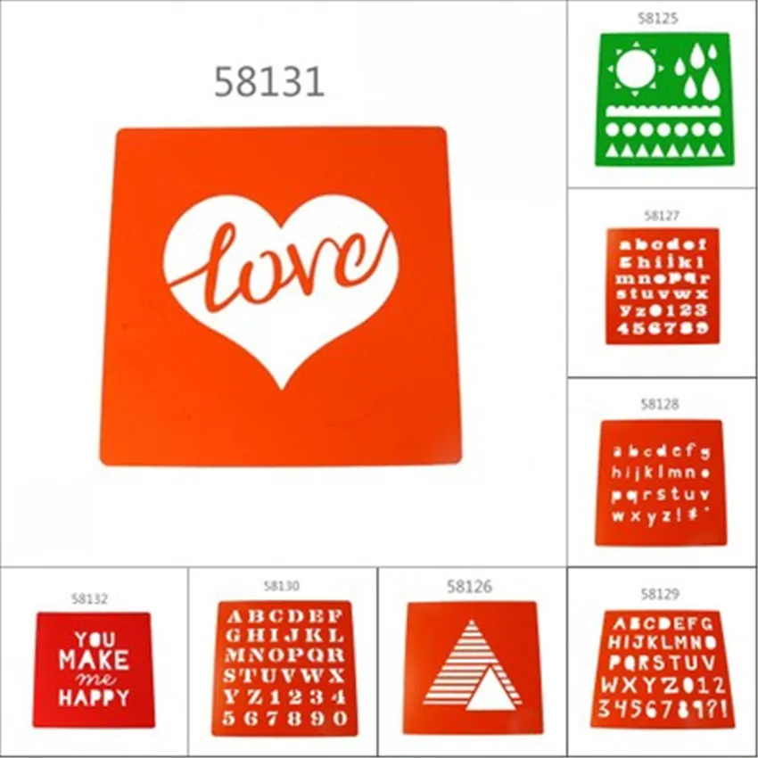 Алмазная форма щит Сделай Сам торт Скрапбукинг трафареты полые украшения Печать