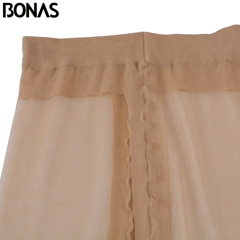 Колготки BONAS 15D женские нейлоновые пикантные тонкие чулки с Т образной
