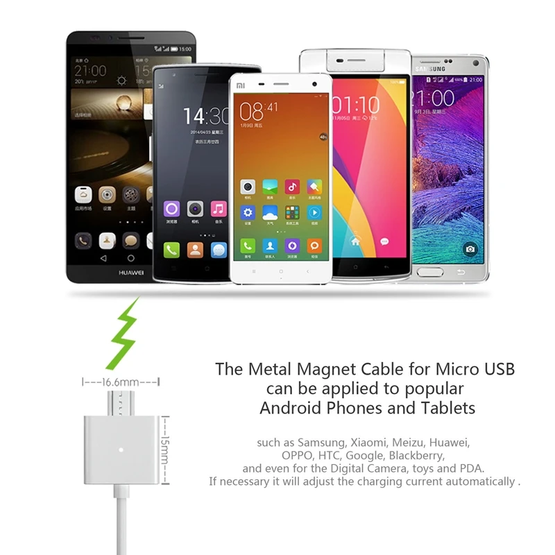 Магнитные 2А Кабель Micro Usb Зарядное Устройство для Передачи Данных Для Samsung LG Google HTC