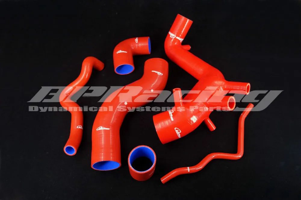 Силиконовый турбо впускной шланг/труба/трубный комплект красный для VW Golf IV / BORA 1 8