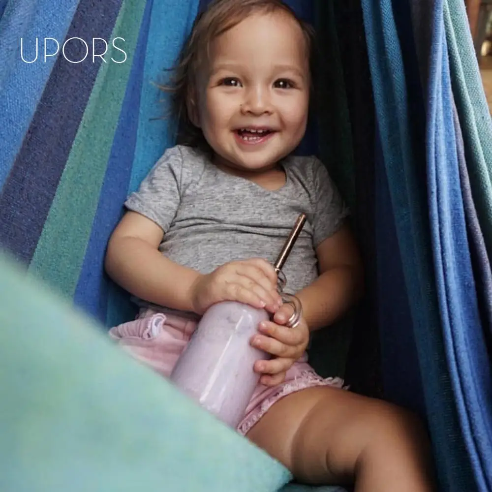 Многоразовая металлическая соломинка UPORS с щеткой Экологически чистая из