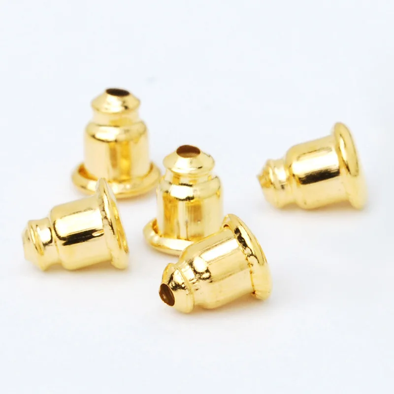 

Gold Plated earring stoppers,bullet back stoppers,Earnut Cluth,6x5mm,100pcs/lot,wholesale-10071604