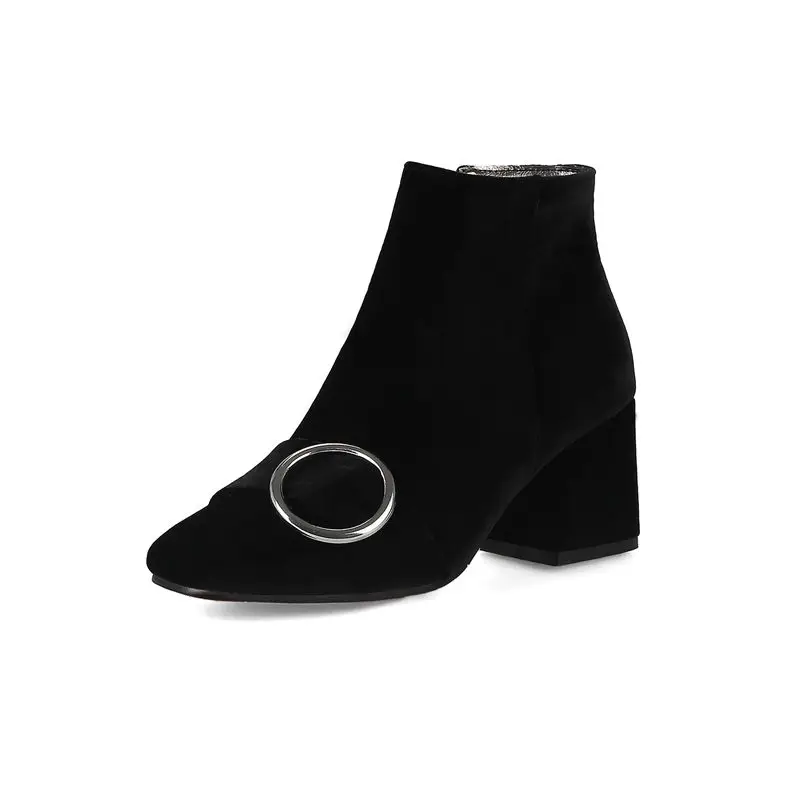 

Smeeroon 2020 new popular women boots ankle boots high heels square toe zip autumn winter women boots party shoes