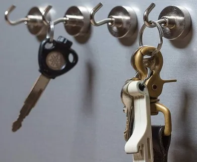 

Pulling 41kg Mounting Magnet Dia 36mm Magnetic Pots with Hook Neodymium Permanent Strong Holding Fishing Salvage Holding Up Mag