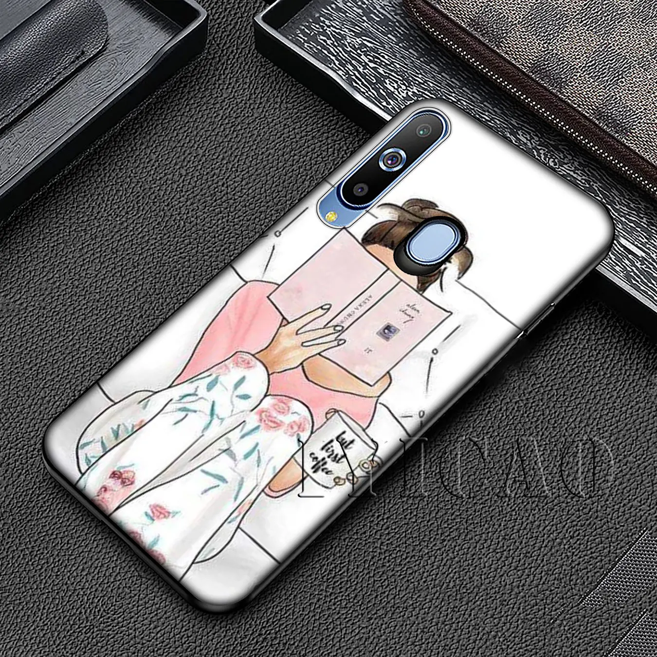 ОК но сначала кофе книга Девушка Мягкий силиконовый чехол для Samsung Galaxy A70 A60 A50 A40 A30