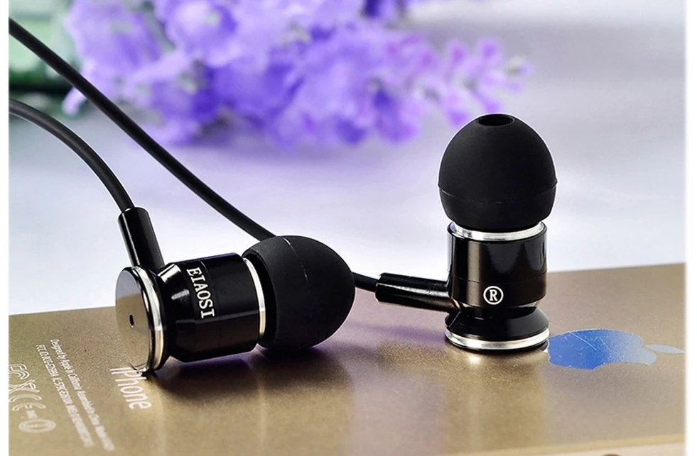 Рекламные наушники EIAOSI X6 3 5 мм с лучшими басами металлические для iPhone 6 5S 4 Samsung MP3 MP4