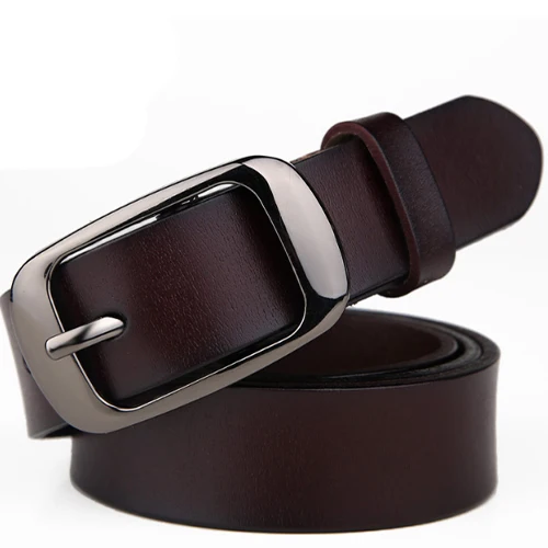 ZK-008F2Coffee-black Дизайнерские широкие женские пояса из натуральной кожи, Женская винтажная Пряжка со штырем, женские роскошные женские ремни, кожаные женские ремни 8537 - Цвет: ZK-008F2Coffee-black