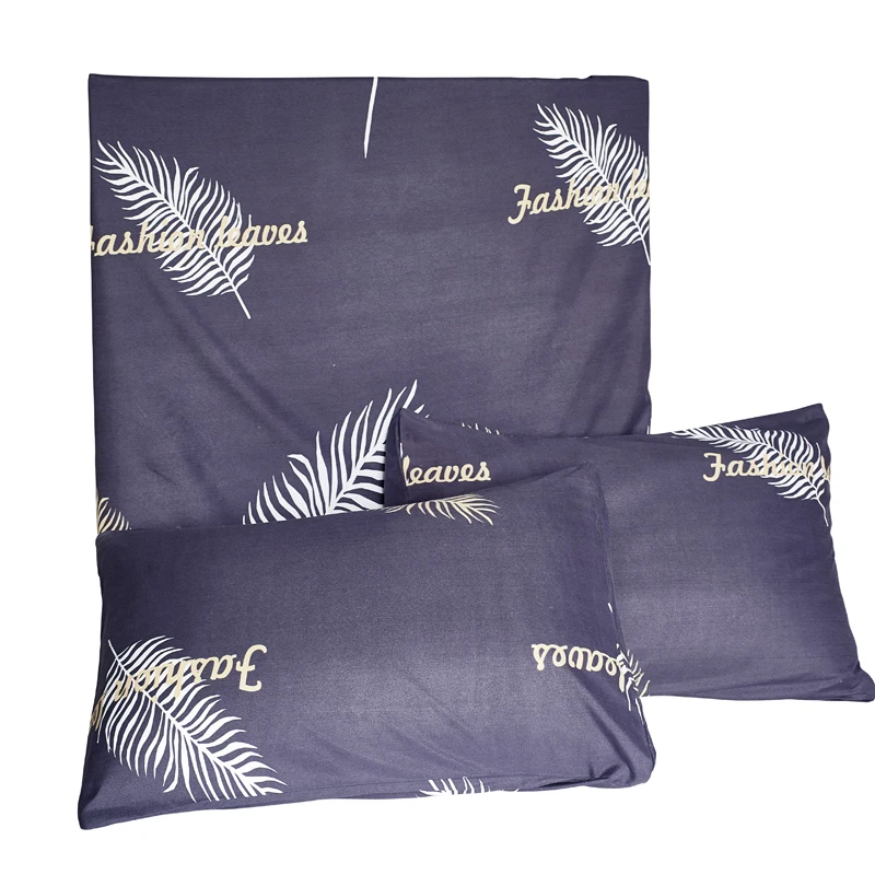 Темно-синий рисунок с перьями шлифовальный постельное белье пододеяльник и