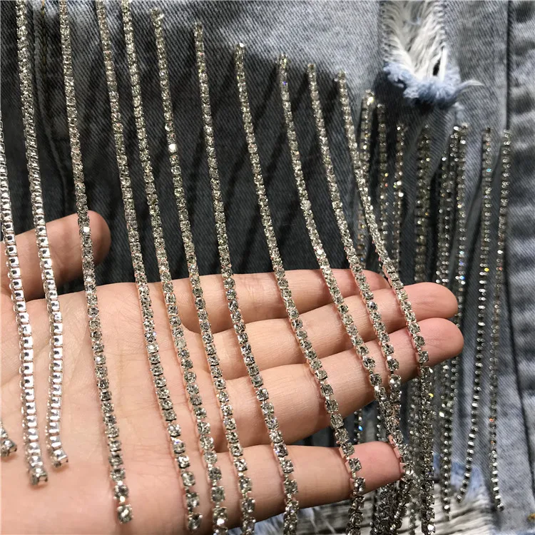 Горный хрусталь блестками Высокая талия джинсовая юбка женская летняя обувь 2019