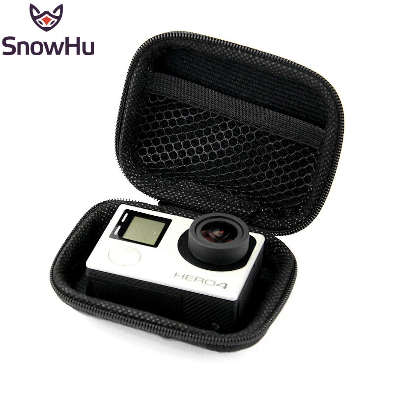 SnowHu портативный мини-бокс сумка xiaoyi Спортивная камера водонепроницаемый чехол для Xiaomi Yi 4K Gopro Hero 7 6 5 4 3 eken H9 аксессуары LD18