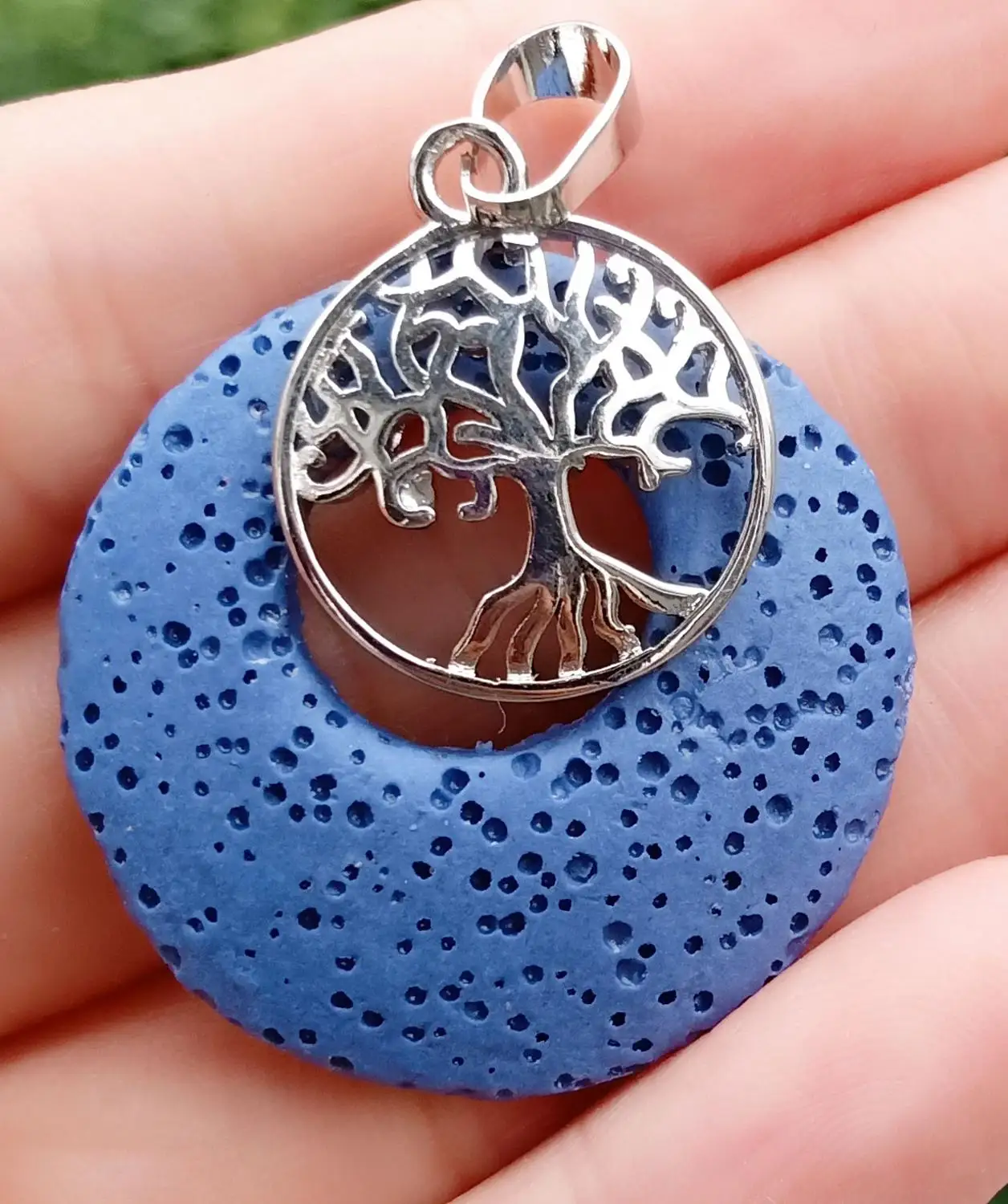 Вулкано лава подвеска бисер дерево жизни Круглый Пончик энергии рейки