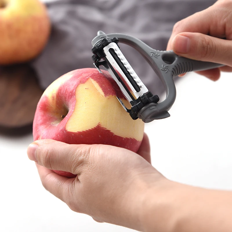

3-in-1 Peeler Gadget Carrot Potato Peeling Knife Melon Peeler Vegetable Fruit Turnip Slicer Grater Kitchen Tool