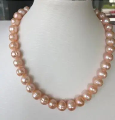 HUGE 18&quot10-11mm natural south sea genuine gold pink baroque pearl necklace | Украшения и аксессуары