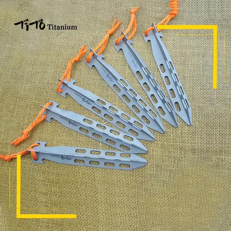 Тито из титана для палатки peg треугольный ногтей кемпинга на открытом воздухе