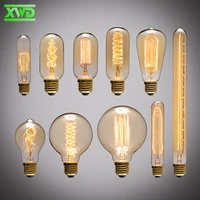 wholesale pricevintage creative edison incandiscent light bulbs st64a19g80t185 110 240v e27 lamp holder free shipping