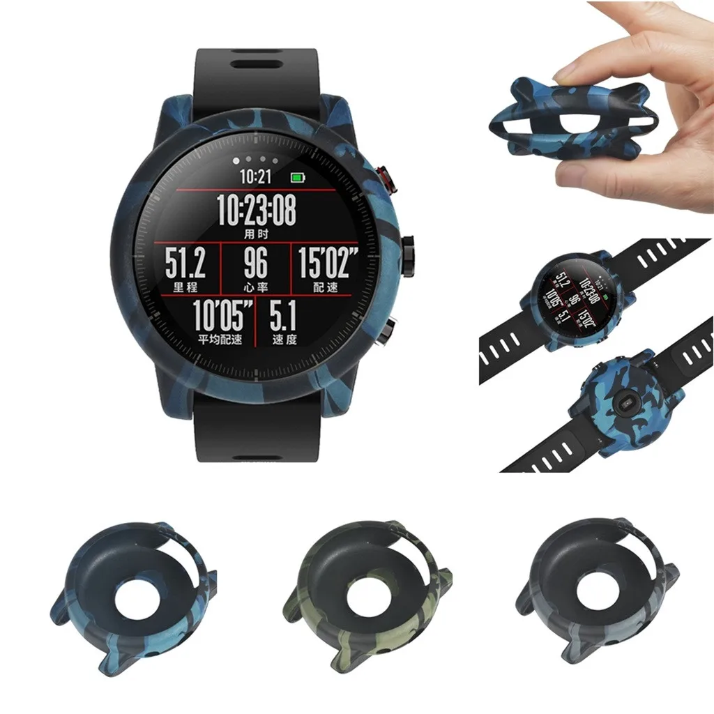 Z523 Cover Protector 2019 тонкий полный чехол Защитный для Huami Amazfit Stratos Смарт часы 2/2 S|Защита